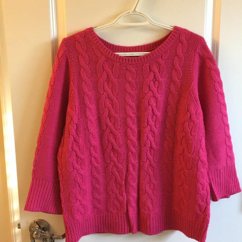 Cable knit sweater